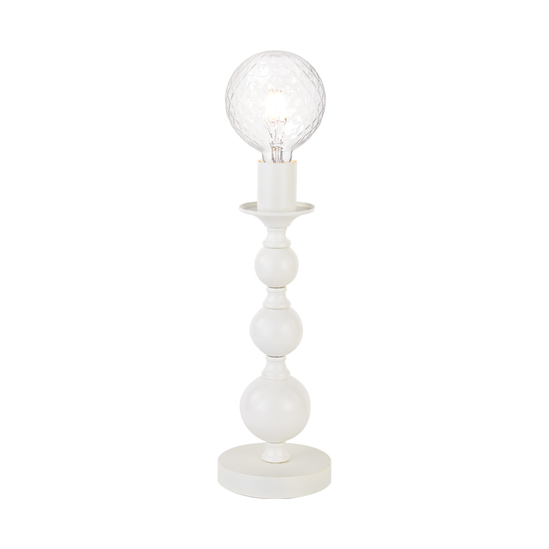 NETTO TABLE LIGHT 1XE27 METAL WHITE Φ13ΧΗ35CM DLA11851TW NETTO TABLE LIGHT 1XE27 METAL WHITE Φ13ΧΗ35CM DLA11851TW