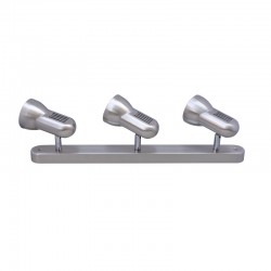 NETTO TRACK WITH 3 MOVABLE SPOTS R63 E27 NICKEL MAT SMU633BNM NETTO TRACK WITH 3 MOVABLE SPOTS R63 E27 NICKEL MAT SMU633BNM