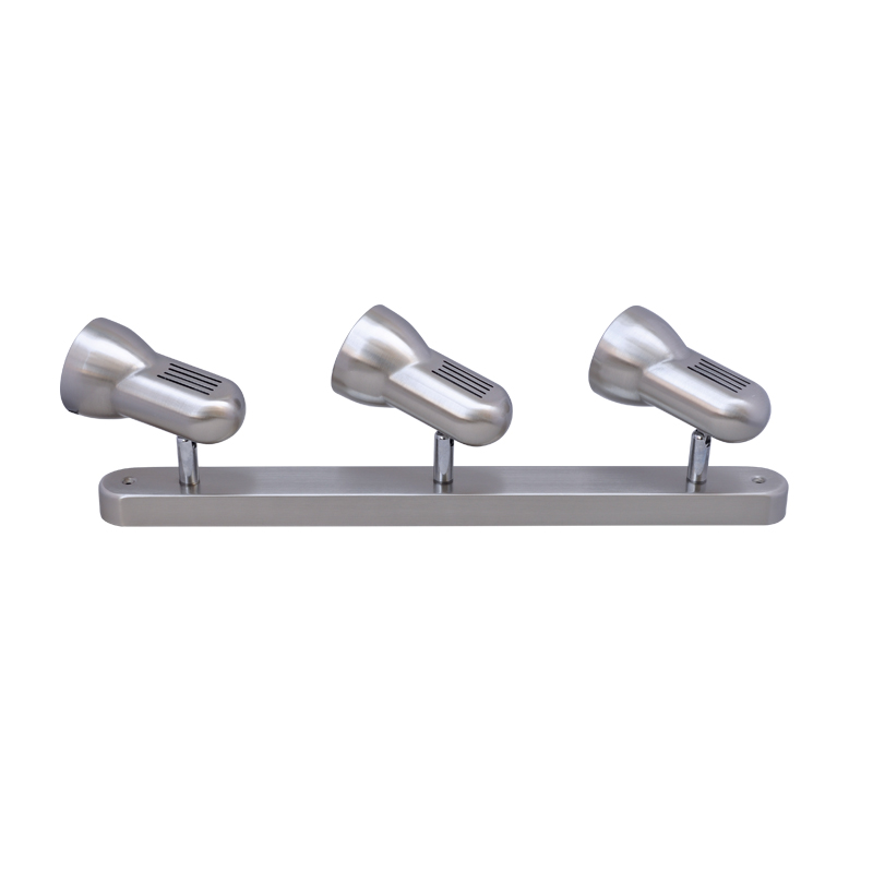 NETTO TRACK WITH 3 MOVABLE SPOTS R63 E27 NICKEL MAT SMU633BNM NETTO TRACK WITH 3 MOVABLE SPOTS R63 E27 NICKEL MAT SMU633BNM
