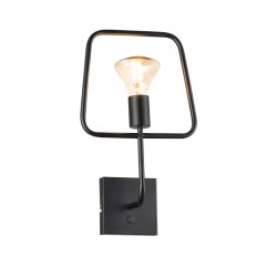 NETTO WALL MOUNTED LIGHT 1XE27 BLACK METAL 25Χ7ΧΗ41,5CM V362491WB NETTO WALL MOUNTED LIGHT 1XE27 BLACK METAL 25Χ7ΧΗ41,5CM V362491WB