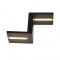 NETTO WALL MOUNTED LED UPSIDE TETRIS BLACK 2Χ4W 230V 3000K 30000hrs 23X10X12CM L36294BK