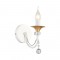 NETTO WALL MOUNTED 1XE14 METAL PATINΑ GOLD+CRYSTAL 12Χ19Χ19,5CM DLA12141W