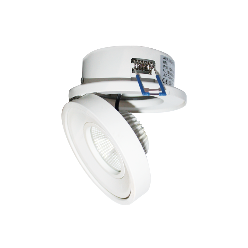 SPOT WHITE MAT 10W 6400K 800LM COB EPISTAR LED 0-359 0-80 BEL1064 SPOT WHITE MAT 10W 6400K 800LM COB EPISTAR LED 0-359 0-80 BEL1064