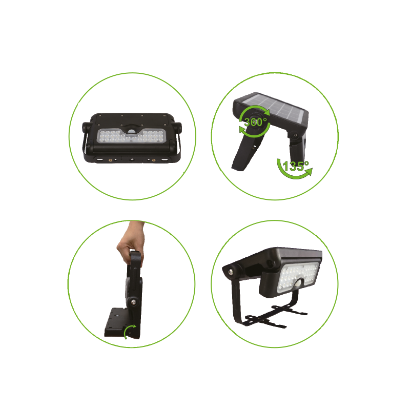 SMART SOLAR SENSOR SMD LED FLOOD LIGHT 8W 600LM 4000K IP65 90° Ra80 CAMPO840 SMART SOLAR SENSOR SMD LED FLOOD LIGHT 8W 600LM 4000K IP65 90° Ra80 CAMPO840