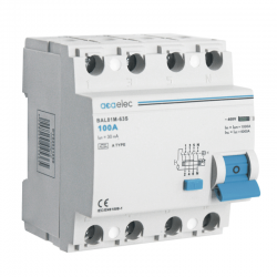 RCCB 4x100A 30mA 4M A-Type DY02031050