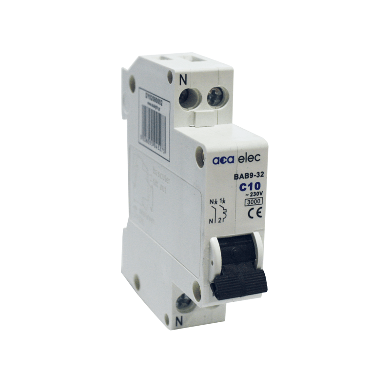 MCB 1P+N C10 3kA 1M DY02080002