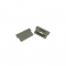 SET OF GREY PLASTIC END CAPS FOR P131, 1PC WITH HOLE   1PC WITHOUT HOLE EP131