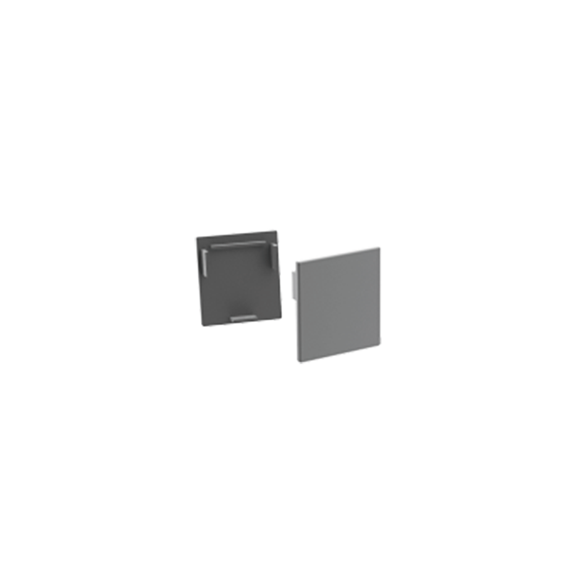SET OF SILVER PLASTIC END CAPS FOR PROFILE P3235 - SET 2PCS WITHOUT HOLES EP3235 SET OF SILVER PLASTIC END CAPS FOR PROFILE P3235 - SET 2PCS WITHOUT HOLES EP3235