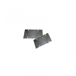 METAL CAPS FOR PROFILE DOPPIO P64 - SET 2PCS WITHOUT HOLE EP64 METAL CAPS FOR PROFILE DOPPIO P64 - SET 2PCS WITHOUT HOLE EP64