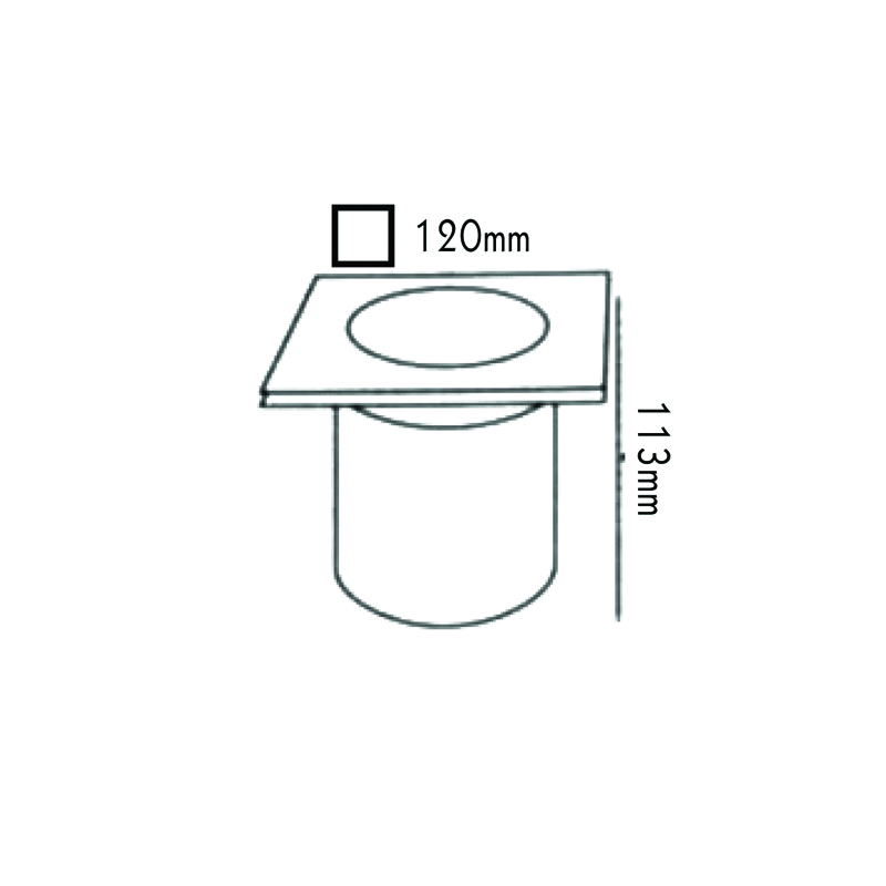 SPOT-FLOOR 7372 GU10 35W HI7372