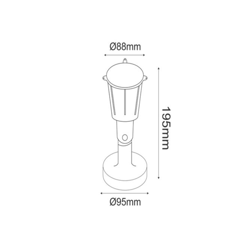 PP GREY SPOT LIGHT230V IP54 GU10 KERTGU10G