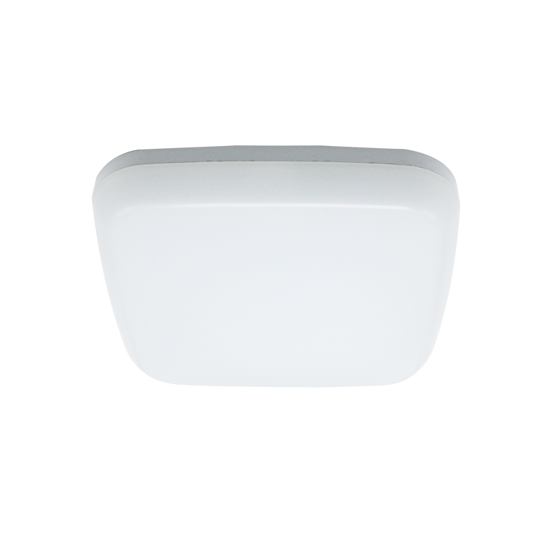 WHITE SQUARE SENSOR CEILING LUMINAIRE SMD LED 24W 2100Lm 4000K 120° 230V IP54 Ra 80 OFAQ2440SMIC