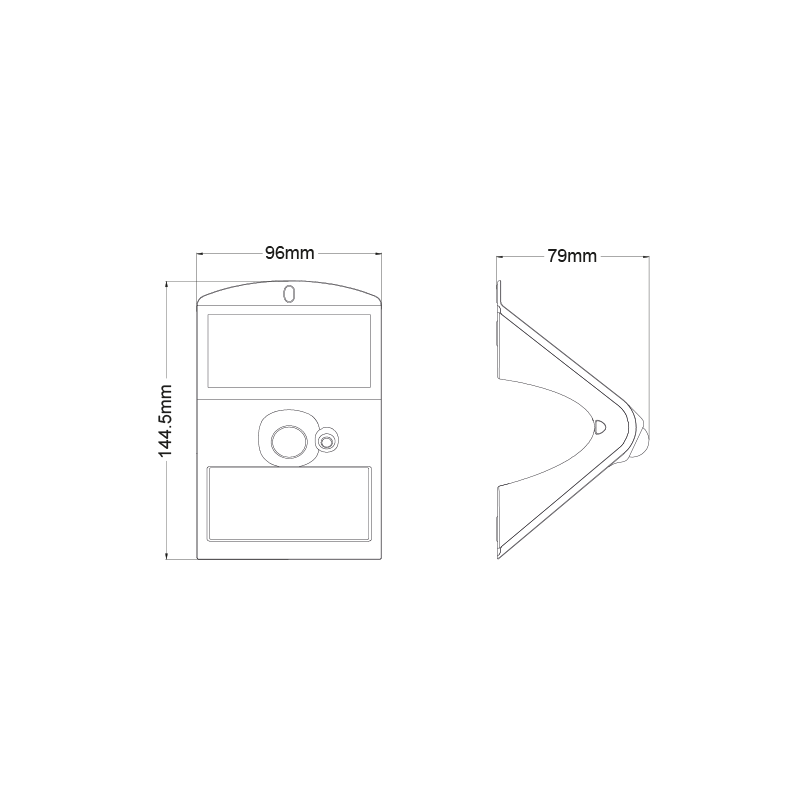 SMART SOLAR SENSOR SMDLED WALL WHITE 2W 220Lm 4000K IP65 90° PAPILLON2W SMART SOLAR SENSOR SMDLED WALL WHITE 2W 220Lm 4000K IP65 90° PAPILLON2W
