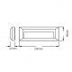 WALL WHITE PC 230V IP65 2W 3000K 35X3014LED 120LM SLIM32W