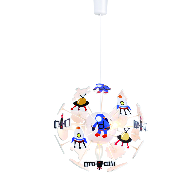 PENDANT L/F 4XE14 KIDS SPACE Φ35ΧΗ80CM SPACE MD160224SP PENDANT L/F 4XE14 KIDS SPACE Φ35ΧΗ80CM SPACE MD160224SP