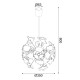PENDANT L/F 4XE14 KIDS SPACE Φ35ΧΗ80CM SPACE MD160224SP PENDANT L/F 4XE14 KIDS SPACE Φ35ΧΗ80CM SPACE MD160224SP