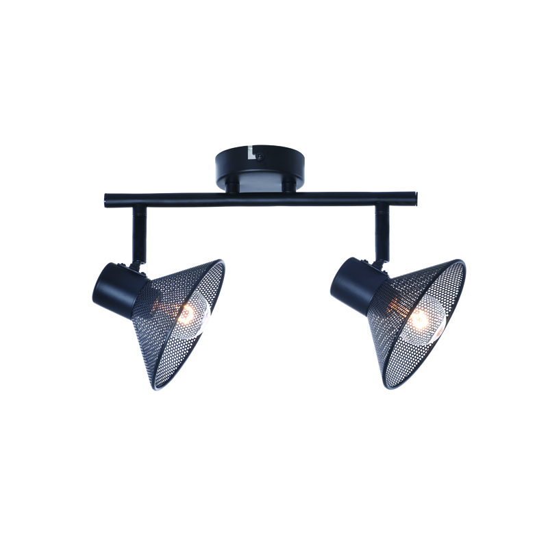WALL MOUNTED 2ΧΕ14 PALOMA BLACK METAL 32X13X19CM TNK2832SB WALL MOUNTED 2ΧΕ14 PALOMA BLACK METAL 32X13X19CM TNK2832SB