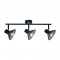 WALL MOUNTED 3ΧΕ14 PALOMA BLACK METAL 53X13X19CM TNK2833SB
