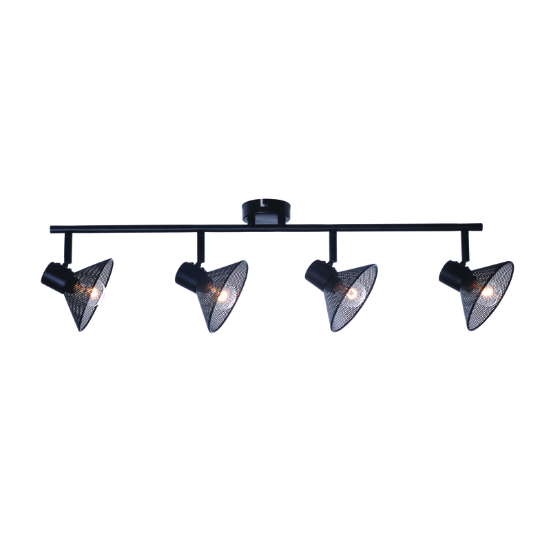 WALL MOUNTED 4ΧΕ14 PALOMA BLACK METAL 75X13X19CM TNK2834SB WALL MOUNTED 4ΧΕ14 PALOMA BLACK METAL 75X13X19CM TNK2834SB