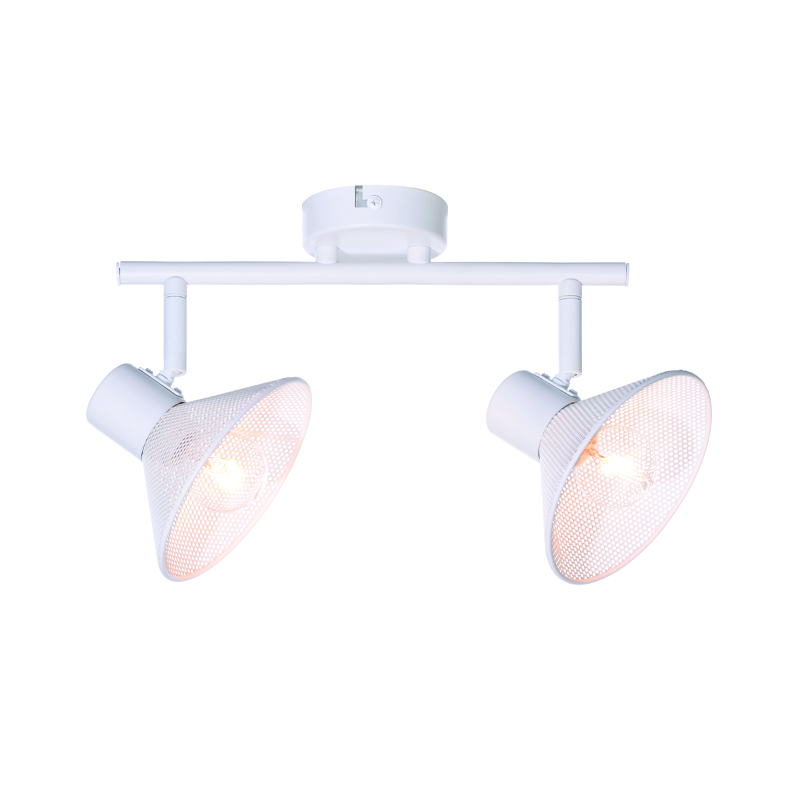 WALL MOUNTED 2ΧΕ14 PALOMA WHITE METAL 32X13X19CM TNK2832SW WALL MOUNTED 2ΧΕ14 PALOMA WHITE METAL 32X13X19CM TNK2832SW