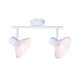 WALL MOUNTED 2ΧΕ14 PALOMA WHITE METAL 32X13X19CM TNK2832SW WALL MOUNTED 2ΧΕ14 PALOMA WHITE METAL 32X13X19CM TNK2832SW