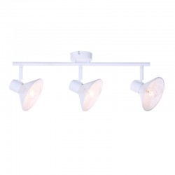 WALL MOUNTED 3ΧΕ14 PALOMA WHITE METAL 53X13X19CM TNK2833SW WALL MOUNTED 3ΧΕ14 PALOMA WHITE METAL 53X13X19CM TNK2833SW