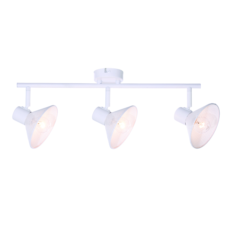 WALL MOUNTED 3ΧΕ14 PALOMA WHITE METAL 53X13X19CM TNK2833SW WALL MOUNTED 3ΧΕ14 PALOMA WHITE METAL 53X13X19CM TNK2833SW