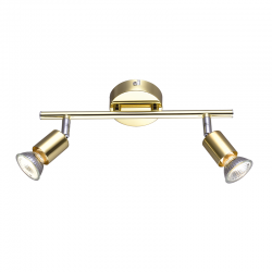 SPOT 2ΧGU10 METAL BRASS GLOSS TRINITY MC634PB2 SPOT 2ΧGU10 METAL BRASS GLOSS TRINITY MC634PB2
