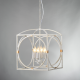 PENDANT 4ΧΕ14 METALLIC WHITE ANTIC 35Χ35XH150CM FRIDA AD80264 PENDANT 4ΧΕ14 METALLIC WHITE ANTIC 35Χ35XH150CM FRIDA AD80264