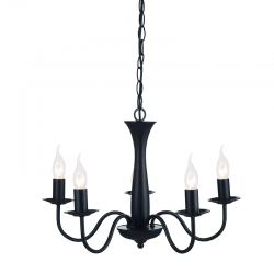 PENDANT 5XE14 METAL BLACK Φ49,5ΧΗ89,5CM KNOSSOS DLA12015PB PENDANT 5XE14 METAL BLACK Φ49,5ΧΗ89,5CM KNOSSOS DLA12015PB