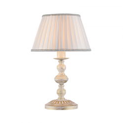 METALLIC TABLE LAMP 1XE27 PATINA- WHITE SHADE DIJON DL7611T METALLIC TABLE LAMP 1XE27 PATINA- WHITE SHADE DIJON DL7611T