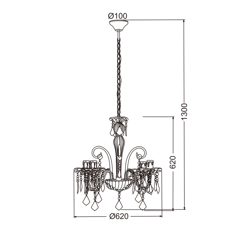 PENDANT 4ΧΕ14 CLEAR ACRYLIC Φ62XH130CM GIZA SF633124P PENDANT 4ΧΕ14 CLEAR ACRYLIC Φ62XH130CM GIZA SF633124P