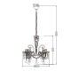 PENDANT 4ΧΕ14 CLEAR ACRYLIC Φ62XH130CM GIZA SF633124P PENDANT 4ΧΕ14 CLEAR ACRYLIC Φ62XH130CM GIZA SF633124P