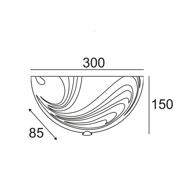 WALL LAMP 30cm PELAGOS XD08302