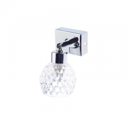 WALL LAMP 1ΧG9 GLASS+CHROME OSTRAVA AD757141 WALL LAMP 1ΧG9 GLASS+CHROME OSTRAVA AD757141