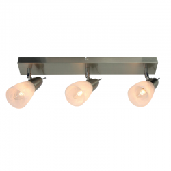 SPOT ΙΙΙ GLASS BRASS 3Χ40W E14 KAMET MC542GAB3 SPOT ΙΙΙ GLASS BRASS 3Χ40W E14 KAMET MC542GAB3
