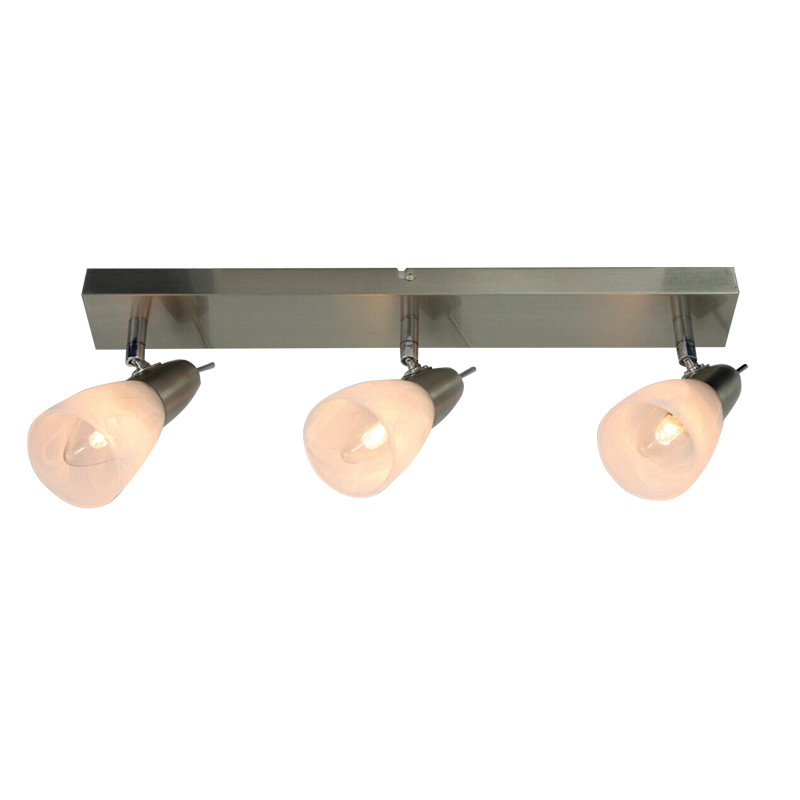 SPOT ΙΙΙ GLASS BRASS 3Χ40W E14 KAMET MC542GAB3