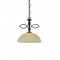PENDANT 1ΧΕ27 HONEY GLASS+BROWN-GOLD METAL ELECTRA AD89061