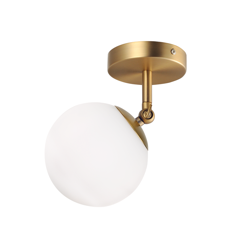 WALL MOUNTED LIGHT 1XE27 METAL + OPAL GLASS Φ15Χ23ΧΗ15CM THETIS V360501W WALL MOUNTED LIGHT 1XE27 METAL + OPAL GLASS Φ15Χ23ΧΗ15CM THETIS V360501W
