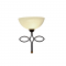WALL LAMP 1ΧΕ27 HONEY GLASS+BROWN-GOLD METAL ELECTRA AD89061W