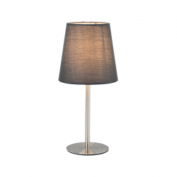 TABLE LAMP 1X40W E14 H28CM GREY CLOTH HARPY MT3000GN