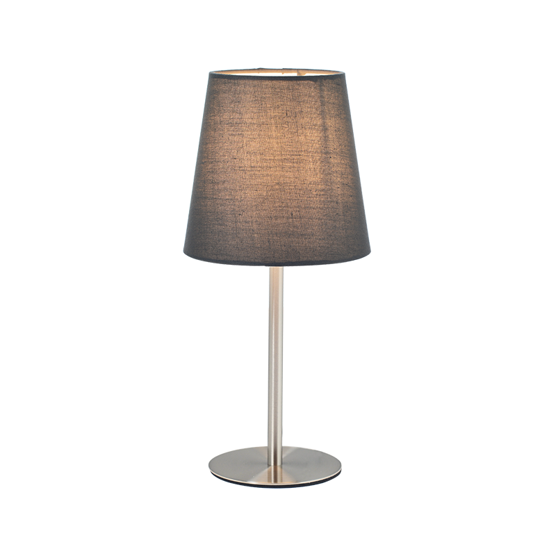 TABLE LAMP 1X40W E14 H28CM GREY CLOTH HARPY MT3000GN