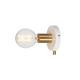 WALL MOUNTED 1XE27 METAL WHITE + BRASS Φ12CM JOY V36382WP WALL MOUNTED 1XE27 METAL WHITE + BRASS Φ12CM JOY V36382WP