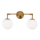 WALL MOUNTED LIGHT 2XE27 METAL + OPAL GLASS 38X21,5ΧΗ28CM THETIS V360502W WALL MOUNTED LIGHT 2XE27 METAL + OPAL GLASS 38X21,5ΧΗ28CM THETIS V360502W