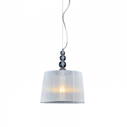 PENDANT GLASS+SILVER SHADE D34 1ΧΕ27 OLIVIA AD477215 PENDANT GLASS+SILVER SHADE D34 1ΧΕ27 OLIVIA AD477215