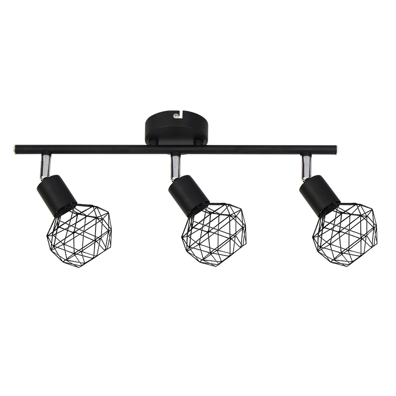 SPOT 3XE14 BLACK GRID ALADDIN MC15613B