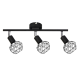 SPOT 3XE14 BLACK GRID ALADDIN MC15613B