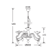 PENDANT 6X40W E14 ACRYLIC BLACK FIRENZE SF3631105 PENDANT 6X40W E14 ACRYLIC BLACK FIRENZE SF3631105