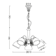 SUSPEND LIGHT 5XE14 PATINA- WHITE GLASS D61cm PERONE DL8165 SUSPEND LIGHT 5XE14 PATINA- WHITE GLASS D61cm PERONE DL8165