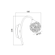 WALL LAMP 1XG9 BALL CRYSTAL SKYLAR AD2012001W WALL LAMP 1XG9 BALL CRYSTAL SKYLAR AD2012001W